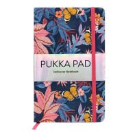 Pukka Bloom Softcover Notebook 130mm x 210mm 192 Pages 80gsm 8mm Lined Blue